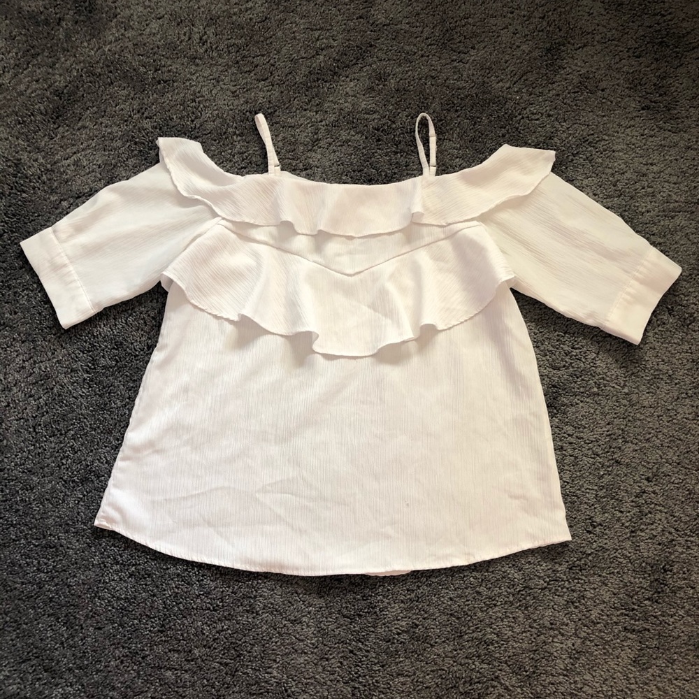 White Off-the-shoulder Top
